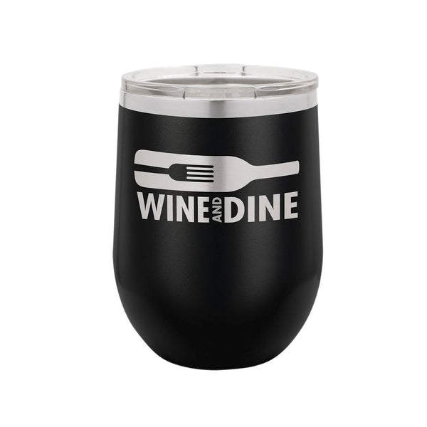 Polar Camel 12 ounce Wine Tumbler Black