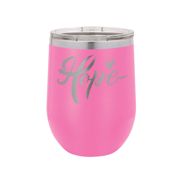 Polar Camel 12 ounce Wine Tumbler Pink