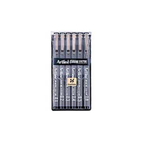 Drawing System Pens 6pk